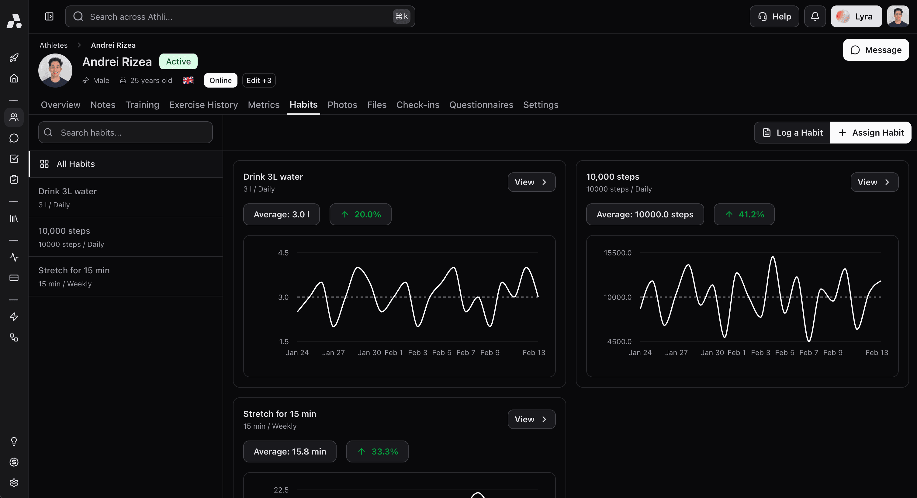 habit-metric-tracking feature screenshot