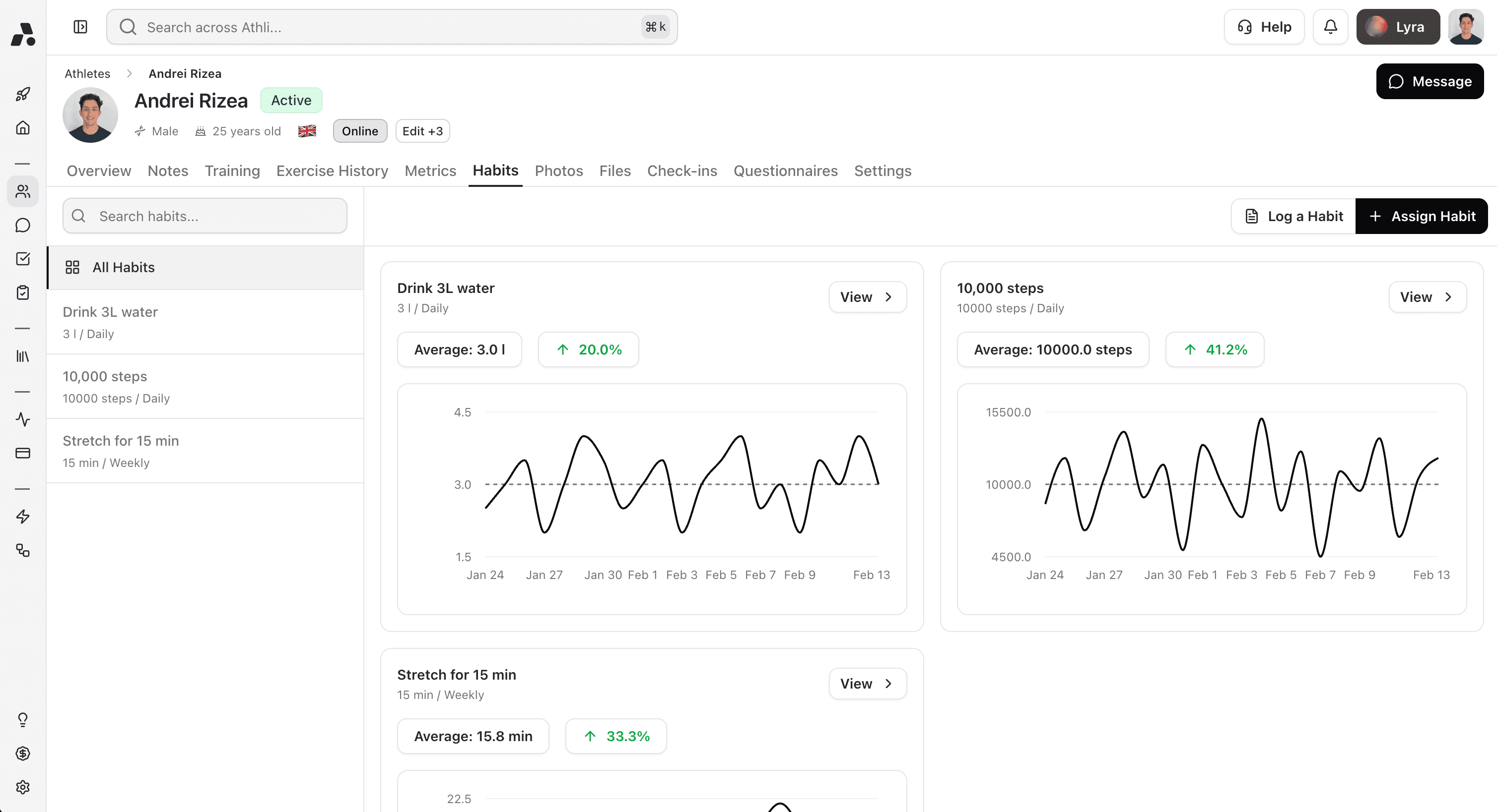 habit-metric-tracking feature screenshot