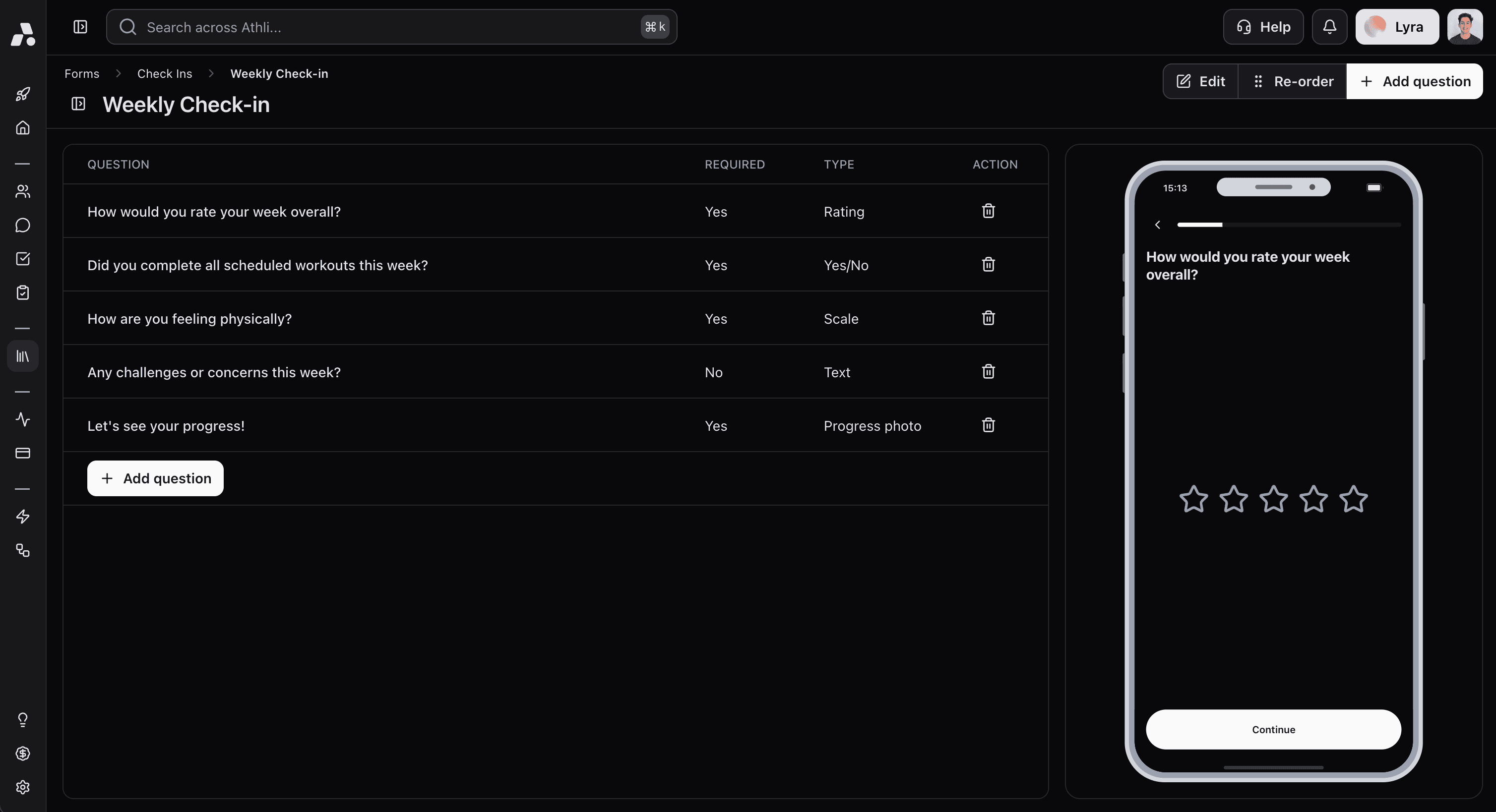 custom-forms feature screenshot